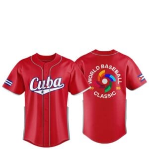 Cuba Team 2026 World Baseball Classic Jersey 1