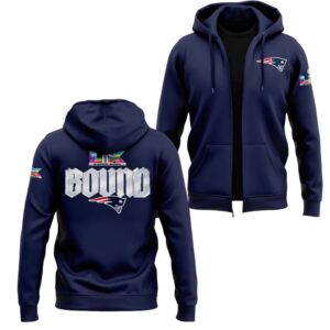 2026 NE Patriots SB LX Bound Zip Hoodie 0