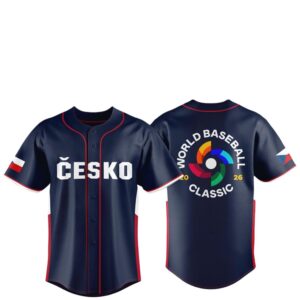 Czech Rebublic Team 2026 World Baseball Classic Jersey 1
