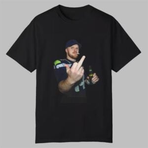 0 Seahawks Sam Darnold Middle Finger Shirt 1