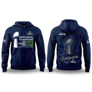5 Seahawks Super Bowl LX Champions 2026 Hoodie