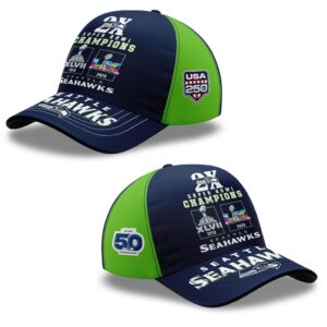 2026 Seahawks 2x Super Bowls Champions Hat 1