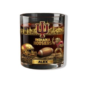 2026 Custom Indiana Hoosiers Whiskey Glass 1