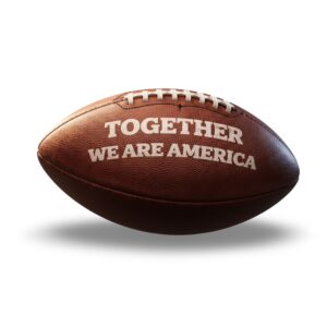 Bad bunny TOGETHER WE ARE AMERICA Rugby Football 1