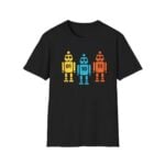 Binary 01 10 11 Robot Shirt