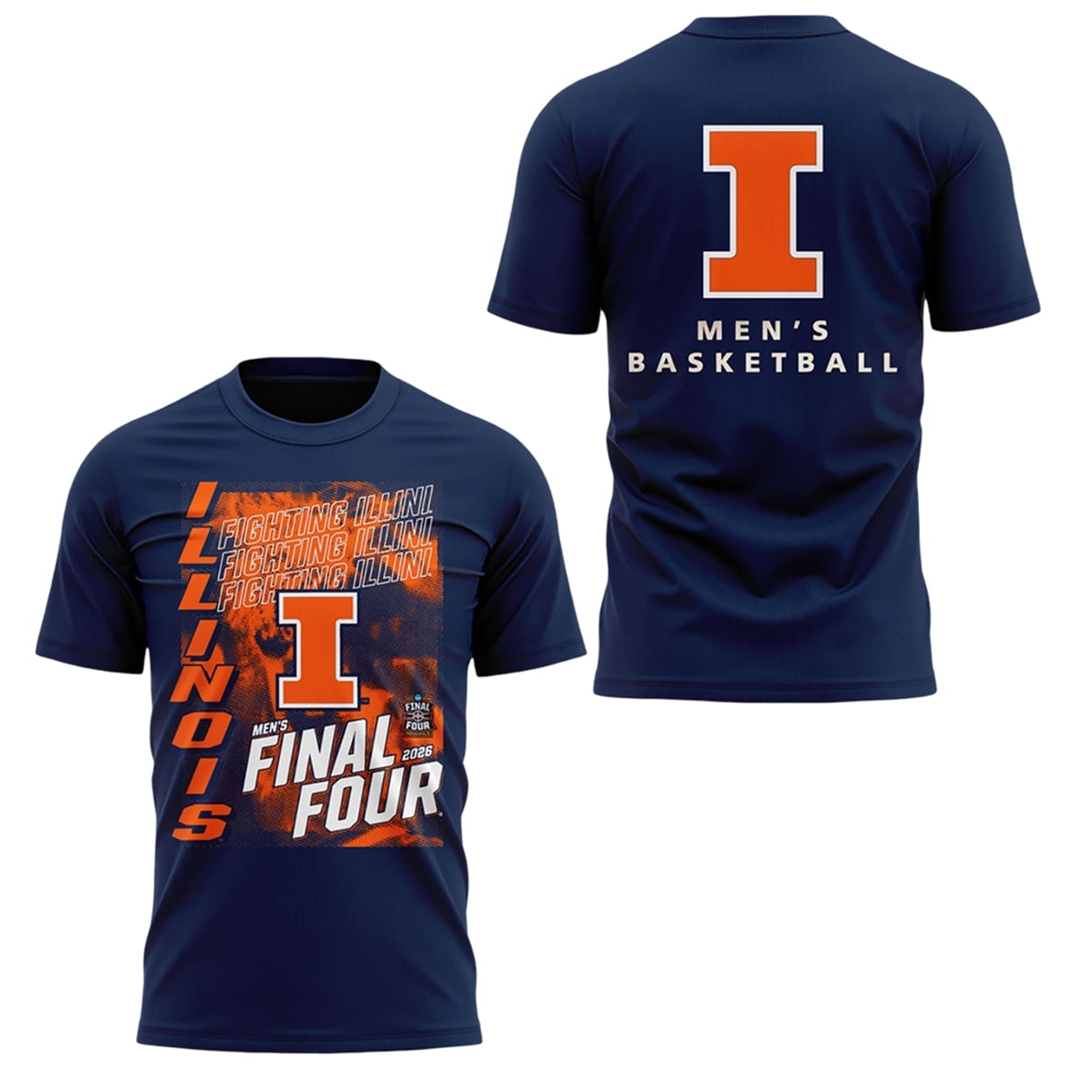 Illinois Fighting Illini 2026 Men's Basketball Final Four Shirt 1 0 Illinois Fighting Illini 2026 Mens Basketball Final Four Shirt