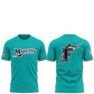 1 Miami Marlins Teal Time 2026 Fightin Fish Through Every Era Shirt