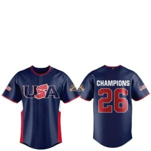 USA Baseball 2026 World Baseball Classic Champions Jersey 1