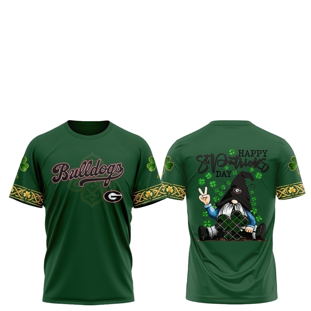 2026 Georgia Bulldogs Happy St Patricks Day Shirt 1 1 1 Georgia Bulldogs Happy St Patricks Day Shirt