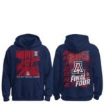 Arizona Wildcats Men's Basketball 2026 West Regional Champions Final Four Hoodie