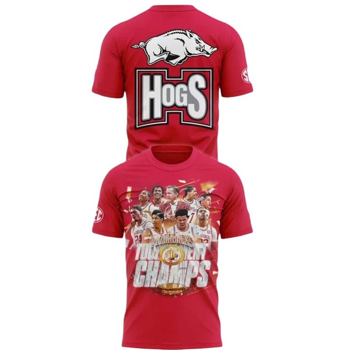 Arkansas Razorbacks 2026 SEC Men's Basketball Tournament Champions Shirt 1 1 Arkansas Razorbacks 2026 SEC Mens Basketball Tournament Champions Shirt