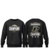 2026 Purdue Boilermakers 3 Time BIG Ten Men's Basketball Tournament Champions Shirt 6 2 2026 Purdue Boilermakers 3 Time BIG Ten Mens Basketball Tournament Champions Sweatshirt