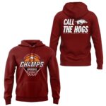 2026 Arkansas Razorbacks Men's Basketball Tournament Champs Call The Hogs Hoodie