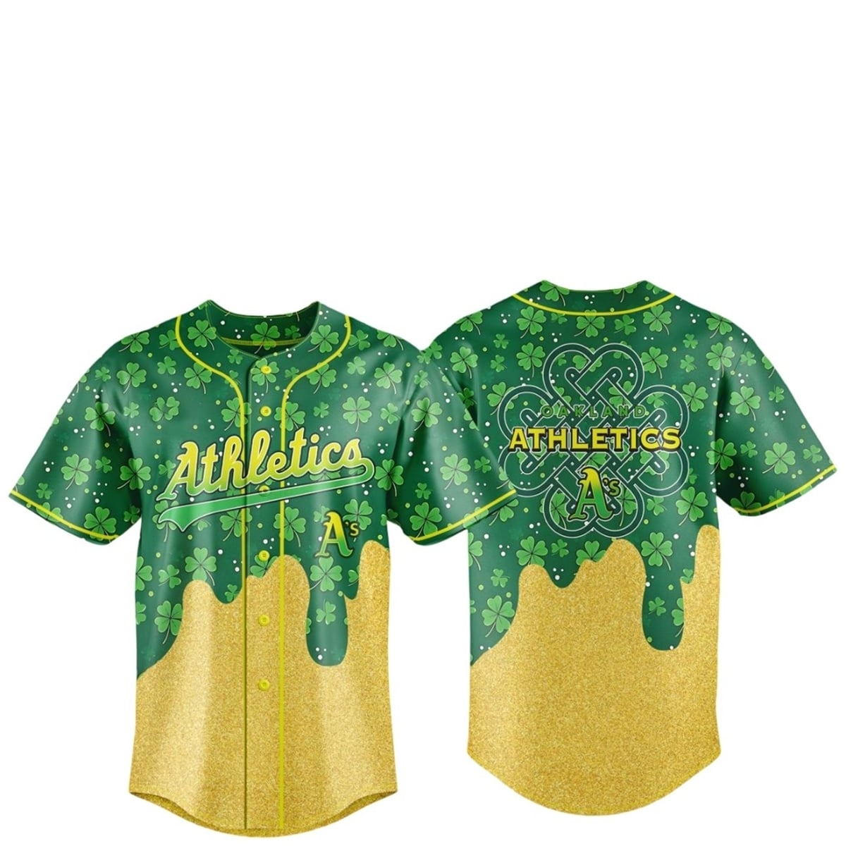 2026 Athletics Happy St Patrick's Day Jersey 1 2026 Athletics Happy St Patricks Day Jersey 1