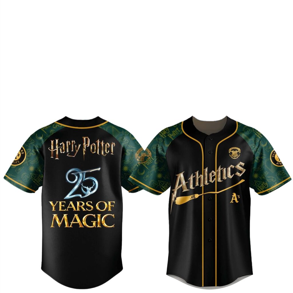 2026 Athletics Harry Potter 25 Years of Magic Game Night Jersey 7 2026 Athletics Harry Potter 25 Years of Magic Game Night Jersey 1
