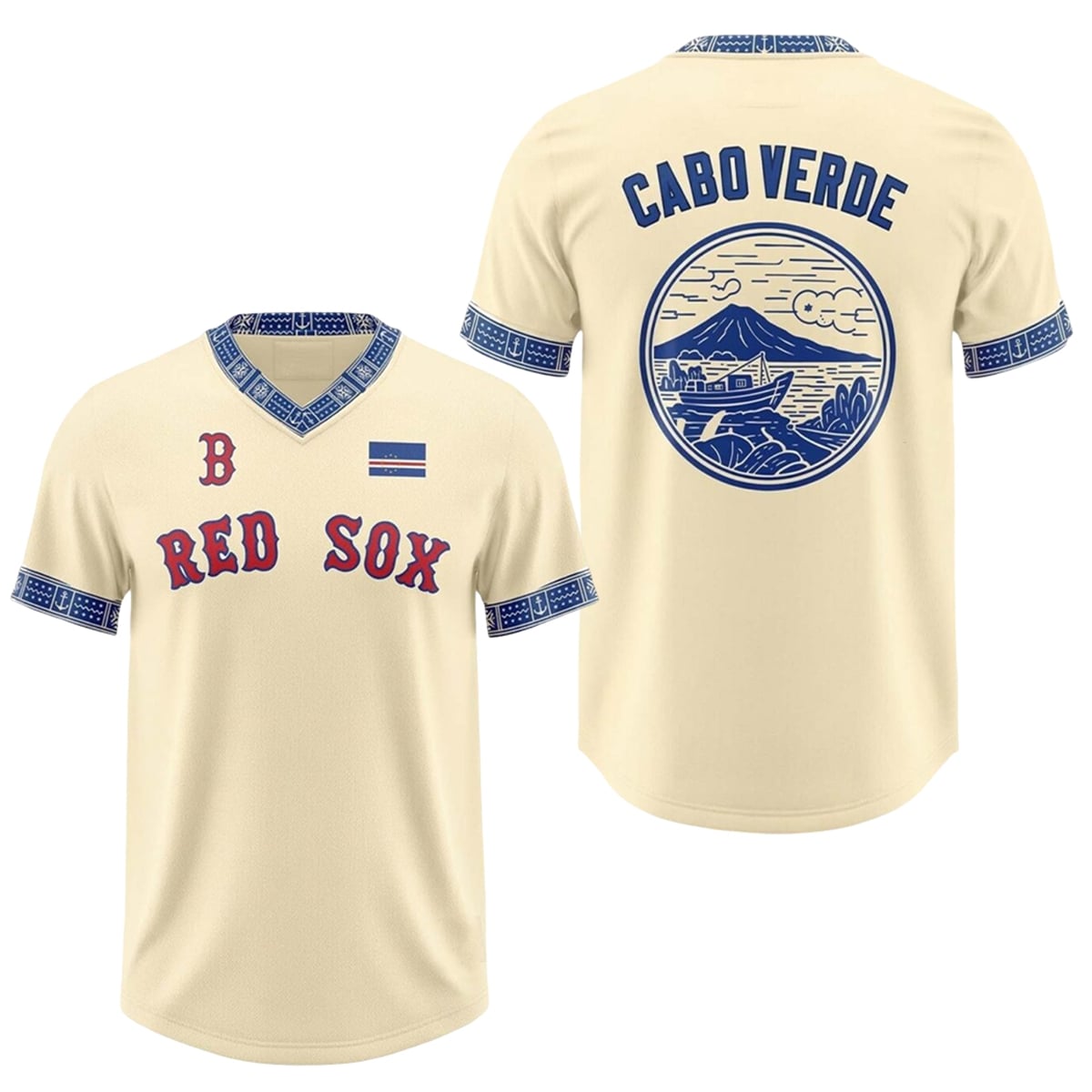 Where to Get the 2026 Boston Red Sox Cultural & Identity Celebration Jerseys Giveaway — Full Guide for Fans 34 2026 Boston Red Sox Cabo Verde Celebration Jersey Giveaway 1