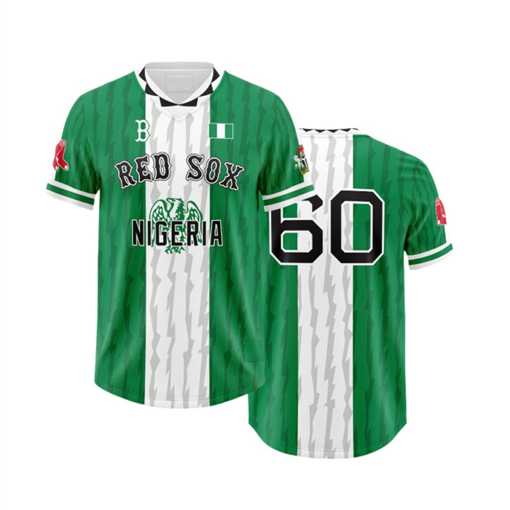 2026 Boston Red Sox Nigerian Celebration Jersey Giveaway 1