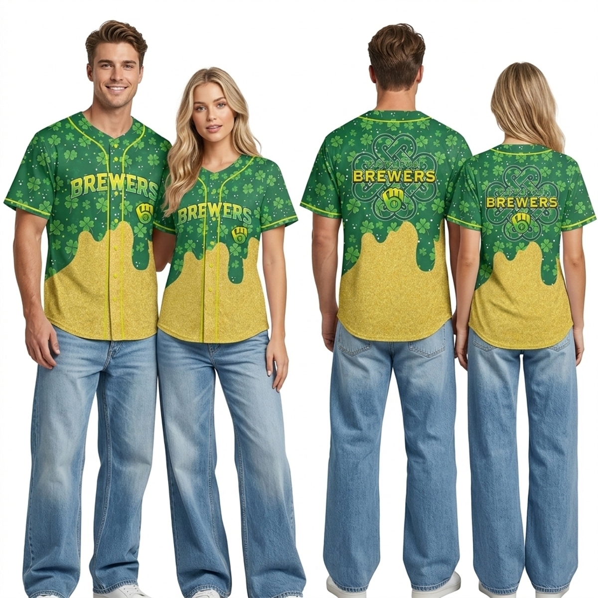 2026 Brewers Happy St Patrick's Day Jersey 2026 Brewers Happy St Patrick's Day Jersey
