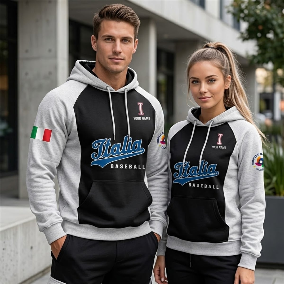 2026 Italia Baseball World Baseball Classic Hoodie Joggers 6
