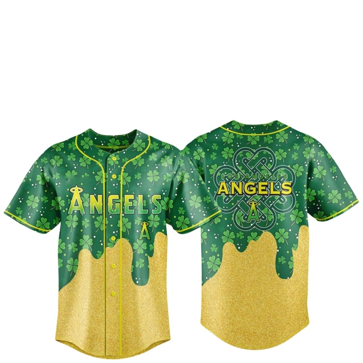 2026 LA Angels Happy St Patrick's Day Jersey 1 2026 LA Angels Happy St Patricks Day Jersey 1