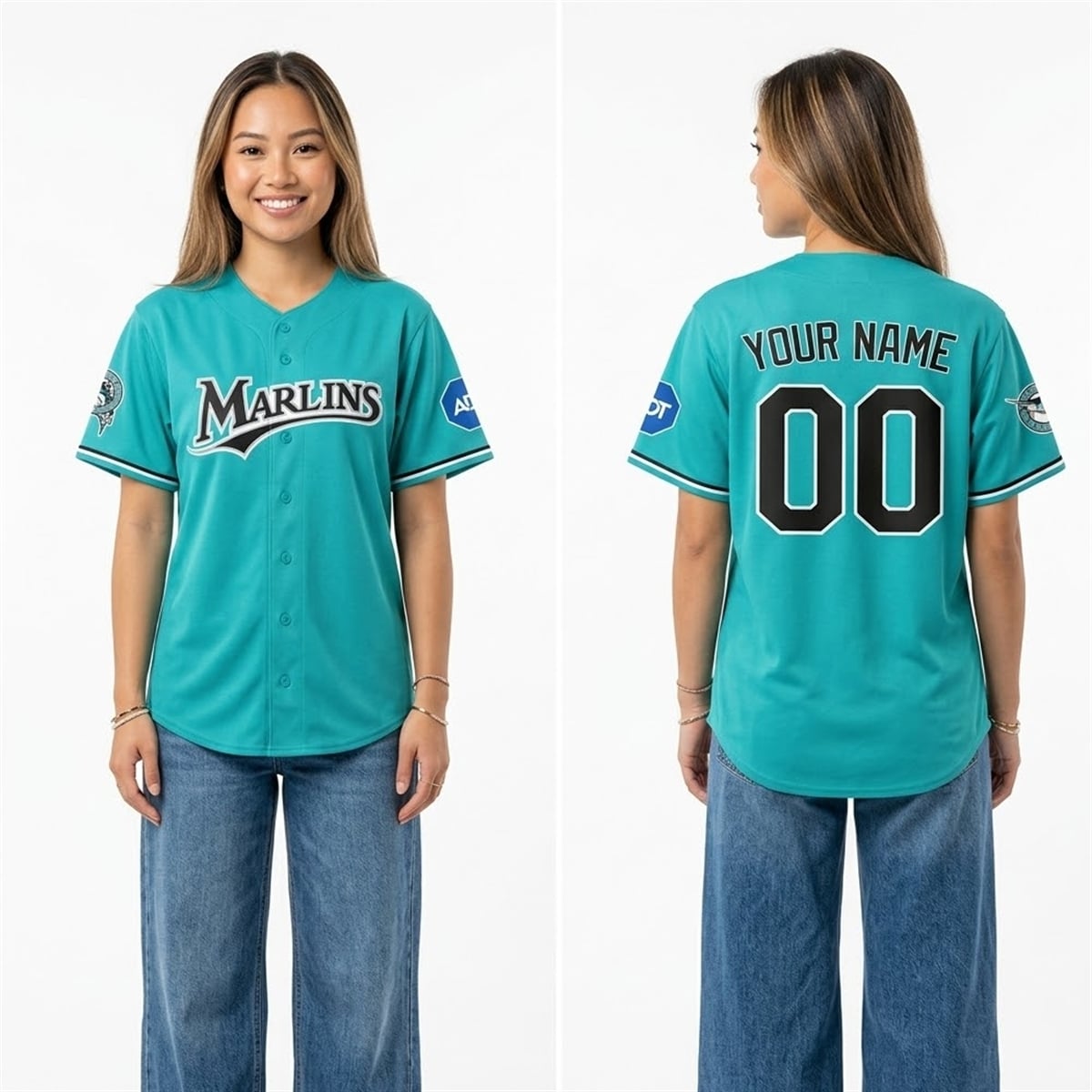 2026 Miami Marlins Teal Night With Proud Jersey 4 2026 Miami Marlins Teal Night With Proud Jersey 4