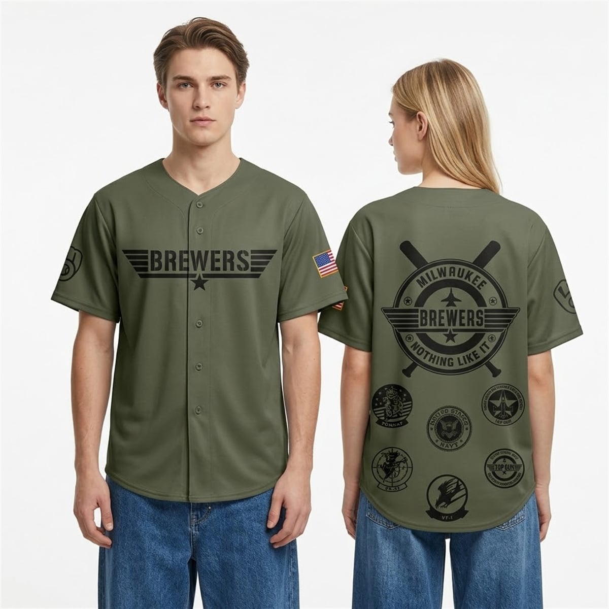 2026 Milwaukee Brewers Top Gun Night VIP Exprience Jersey 2 2026 Milwaukee Brewers Top Gun Night VIP Exprience Jersey 2