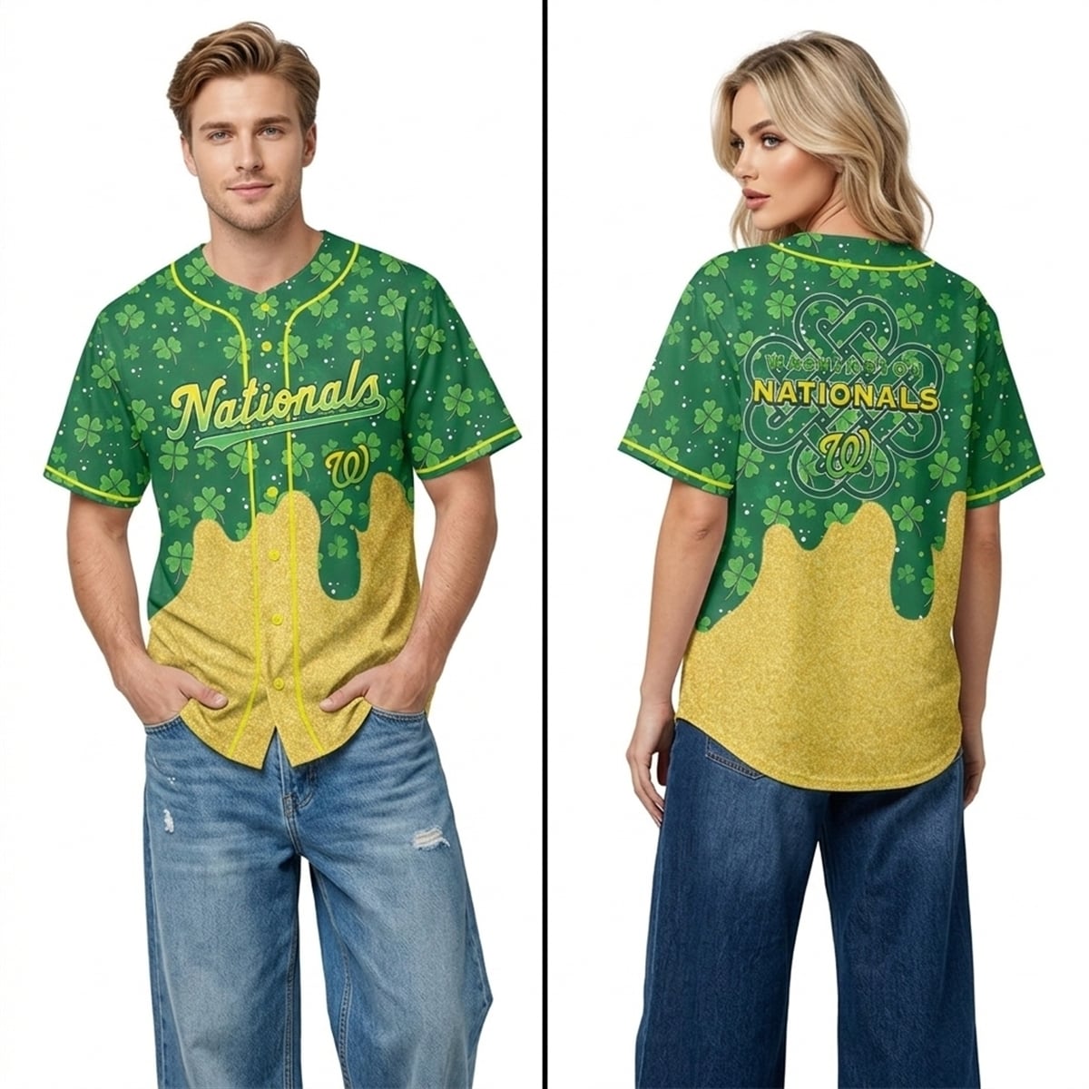 2026 Nationals Happy St Patrick's Day Jersey 2026 Nationals Happy St Patrick's Day Jersey