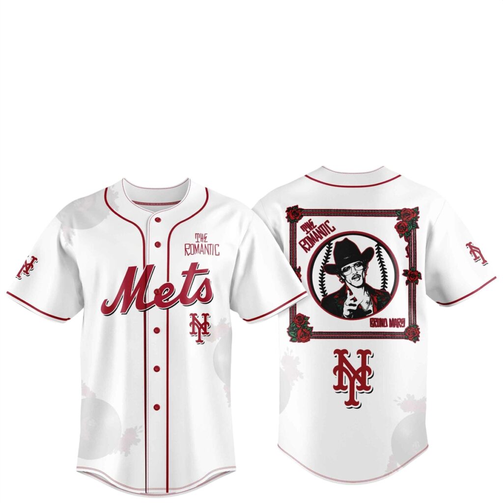 2026 New York Mets Bruno Mars The Romantic Tour Jersey 1