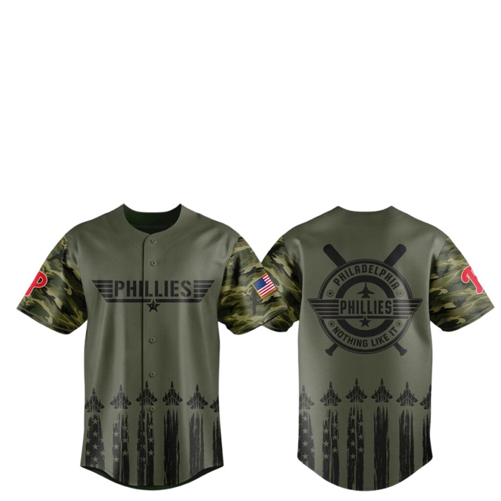 2026 Philadelphia Phillies Top Gun Night VIP Exprience Jersey 1