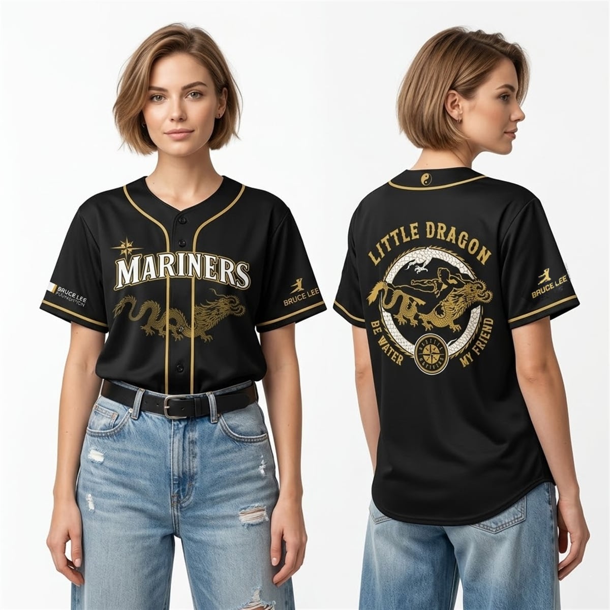 2026 Seattle Mariners x Bruce Lee Foundation Little Dragon Jersey 2 2026 Seattle Mariners x Bruce Lee Foundation Little Dragon Jersey 2