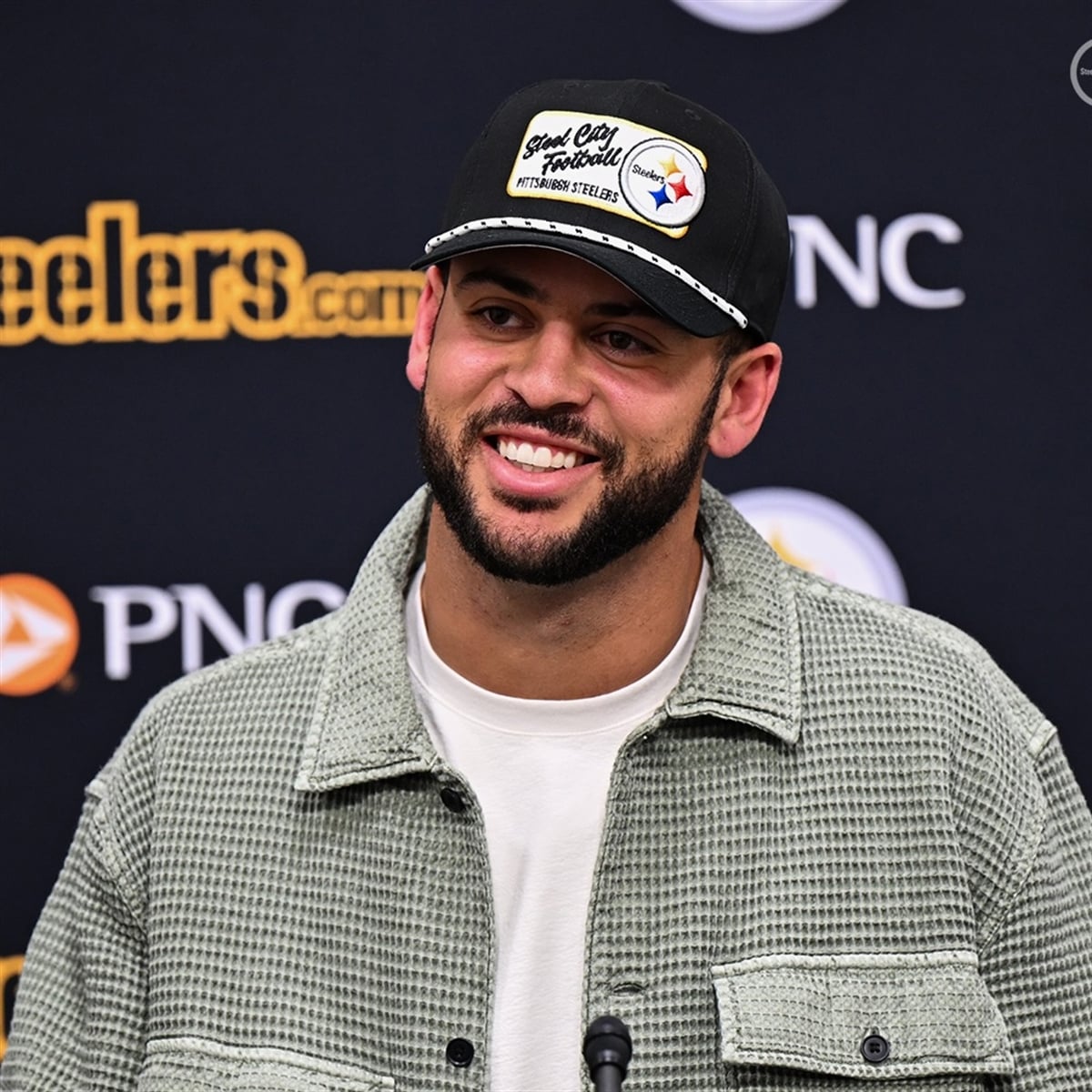 2026 Steelers Michael Pittman Jr Steel City Football Hat 5 2026 Steelers Michael Pittman Jr Steel City Football Hat 5