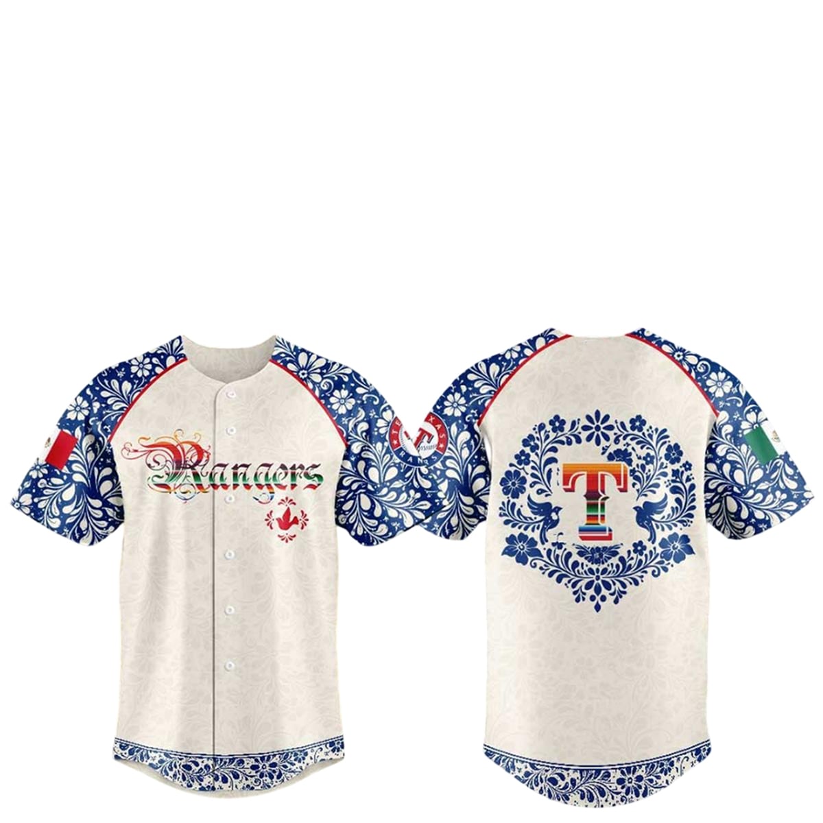 2026 Texas Rangers Mexican Heritage Night Jersey 1 2026 Texas Rangers Mexican Heritage Night Jersey 1