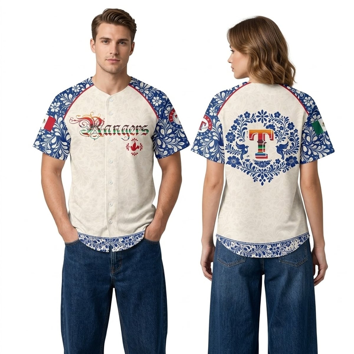 2026 Texas Rangers Mexican Heritage Night Jersey 2 2026 Texas Rangers Mexican Heritage Night Jersey 2