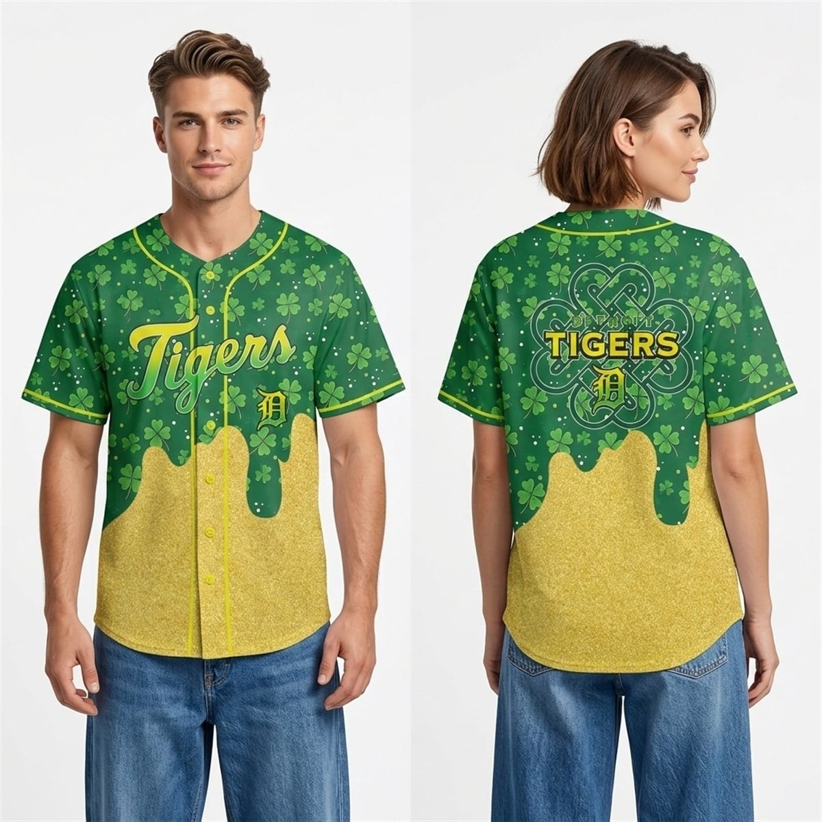 2026 Tigers Happy St Patrick's Day Jersey 2026 Tigers Happy St Patrick's Day Jersey