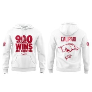 1 Razorbacks Coach John Calipari 900 Wins 2026 Hoodie