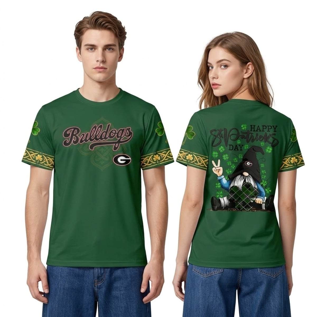 2026 Georgia Bulldogs Happy St Patricks Day Shirt 2026 Georgia Bulldogs Happy St Patricks Day Shirt