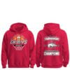 3 2026 Arkansas Razorbacks 2 Time SEC Mens Basketball Tournament Champions Hoodie