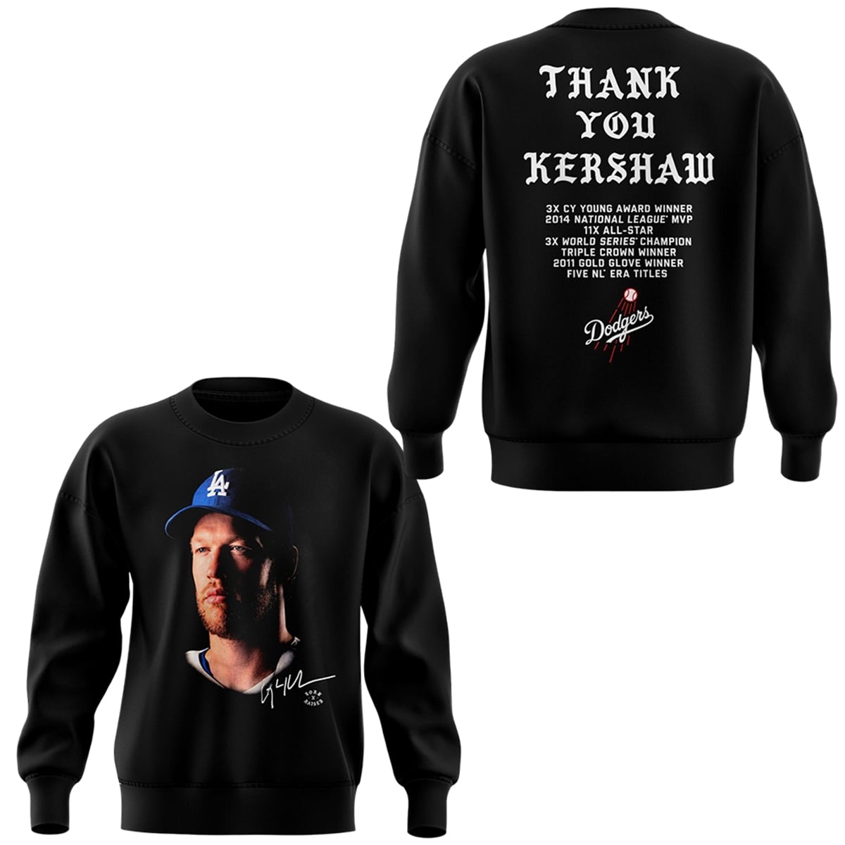 2026 Los Angeles Dodgers Thank You Clayton Kershaw Shirt 5 3 2026 Los Angeles Dodgers Thank You Clayton Kershaw Sweatshirt