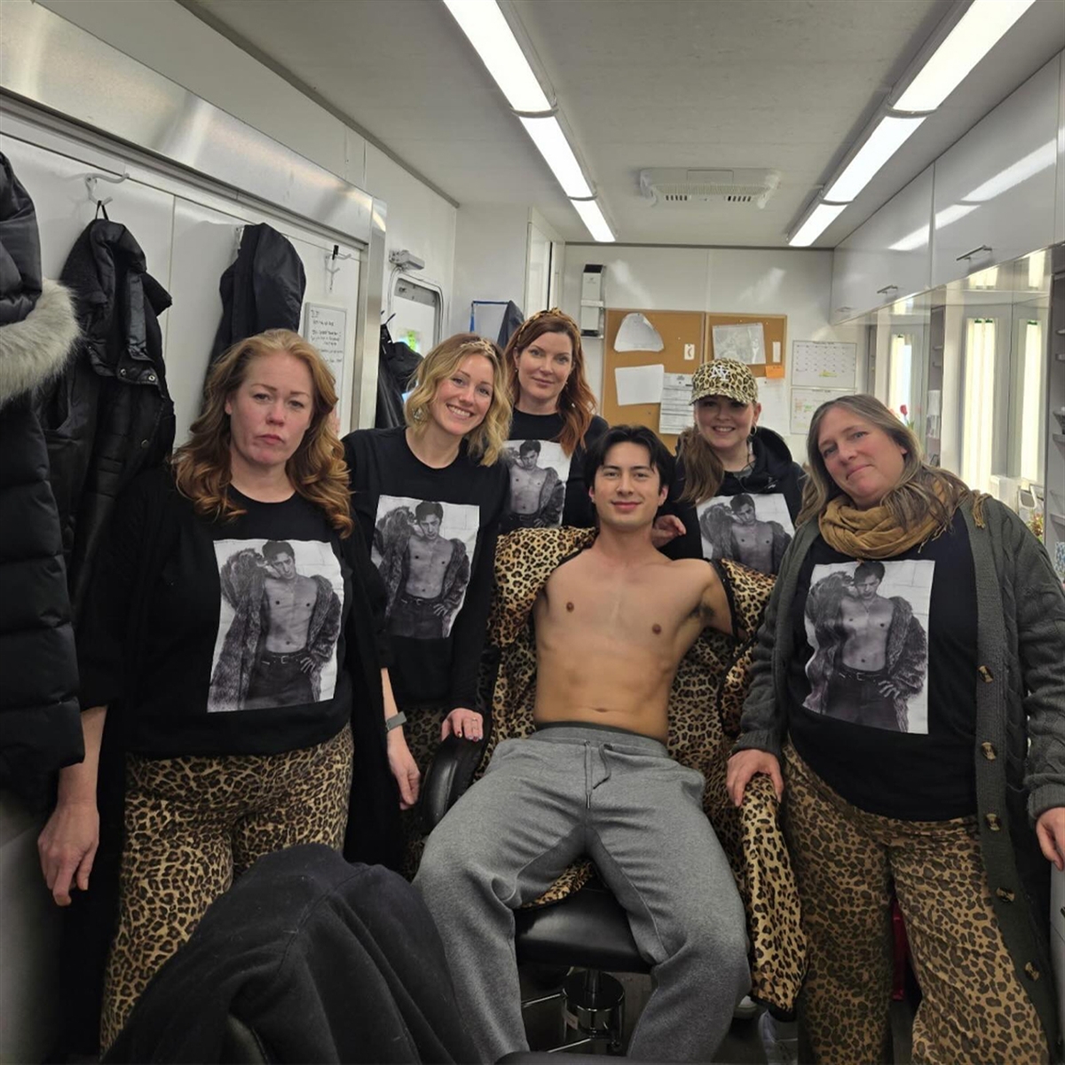 3 Hudson Williams Fur Coat Shirt