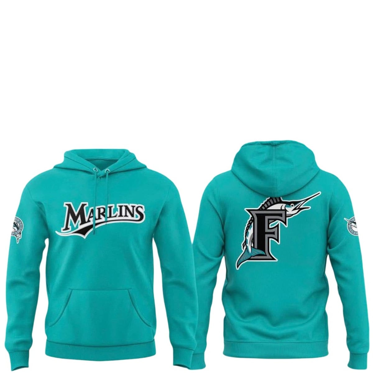 Miami Marlins Teal Time 2026 Fightin Fish Through Every Era Shirt 3 3 Miami Marlins Teal Time 2026 Fightin Fish Through Every Era Hoodie