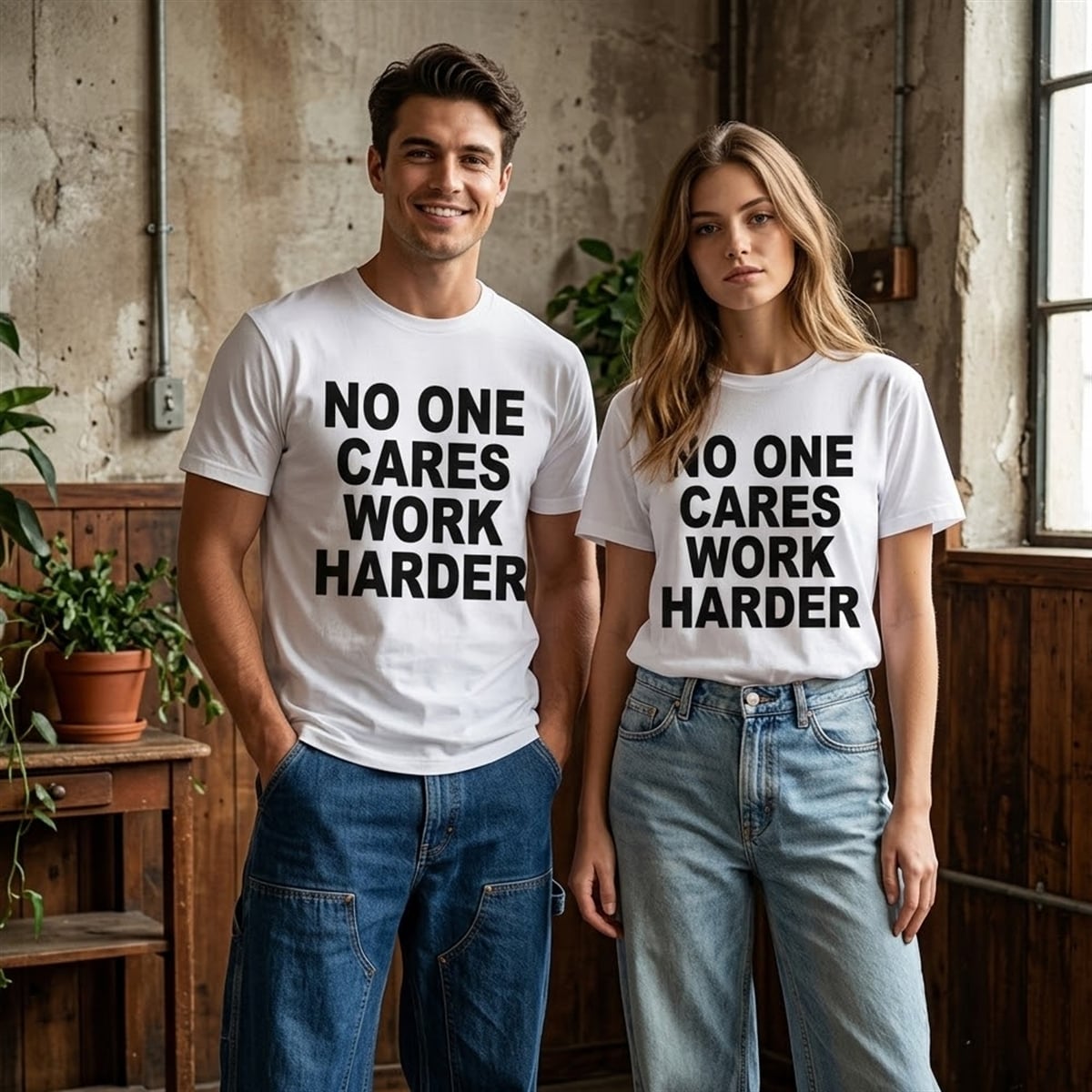 4 No One Cares Work Harder Shirt