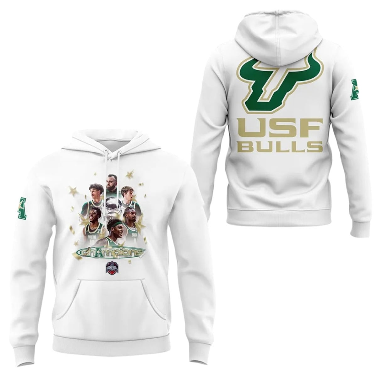 2026 USF Bulls American Conference Men's Basketball Tournament Champions Shirt 2 5 2026 USF Bulls American Conference Mens Basketball Tournament Champions Hoodie