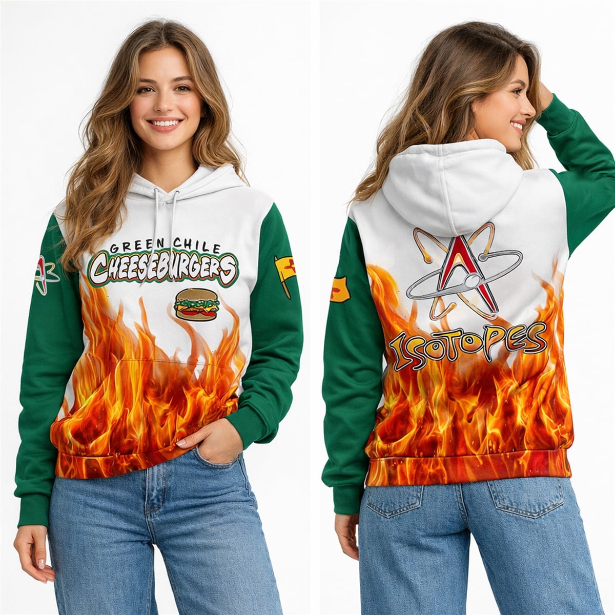 Albuquerque Isotopes 2026 Green Chile Cheeseburgers Shirt 4 5 Albuquerque Isotopes 2026 Green Chile Cheeseburgers Hoodie