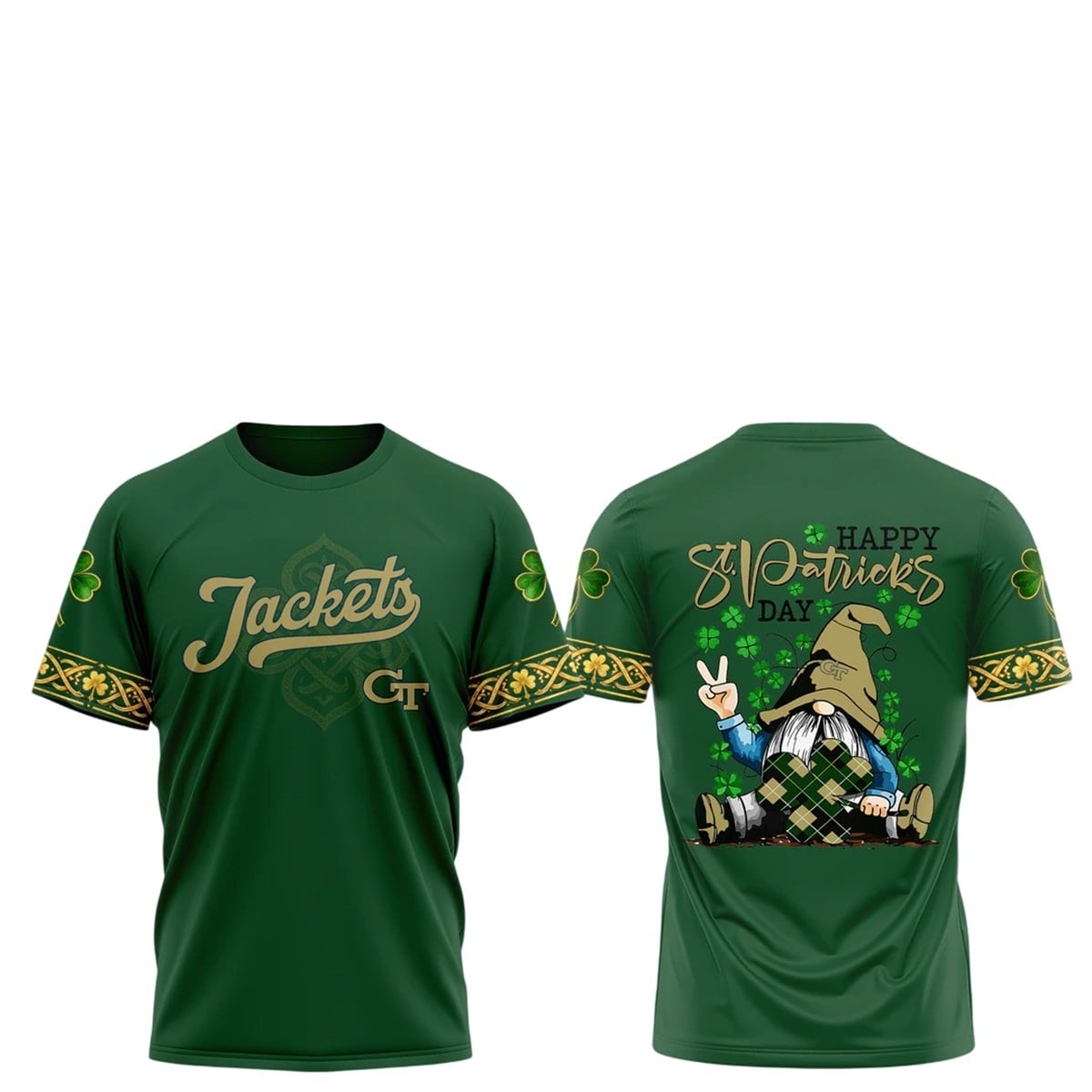 2026 Georgia Tech Yellow Jackets Happy St Patricks Day Shirt 1 5 Georgia Tech Yellow Jackets Happy St Patricks Day Shirt