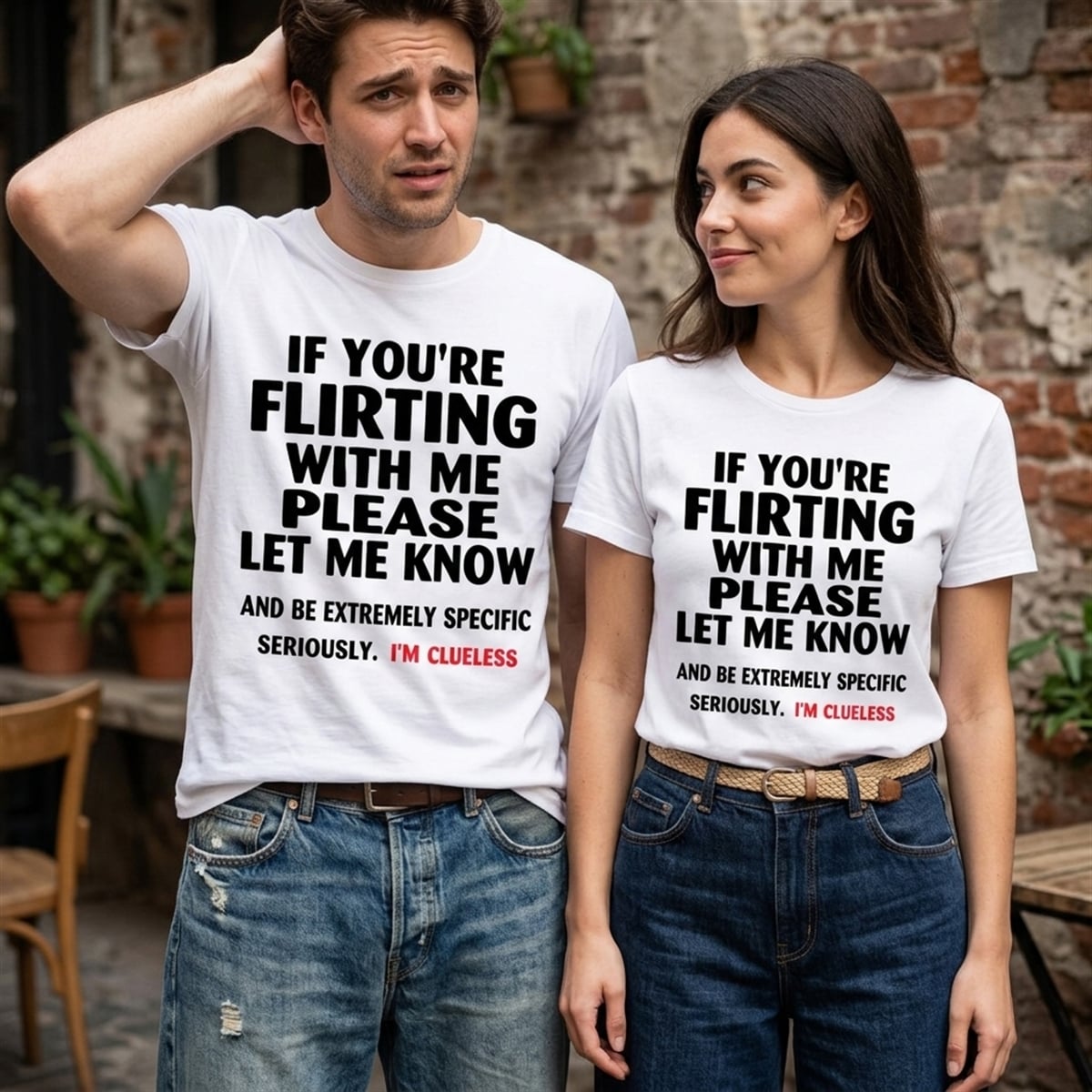If You're Flirting With Me Please Let Me Know I'm Clueless Shirt