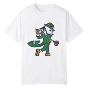 1 2026 Notre Dame Golf Leprechaun Shirt 1