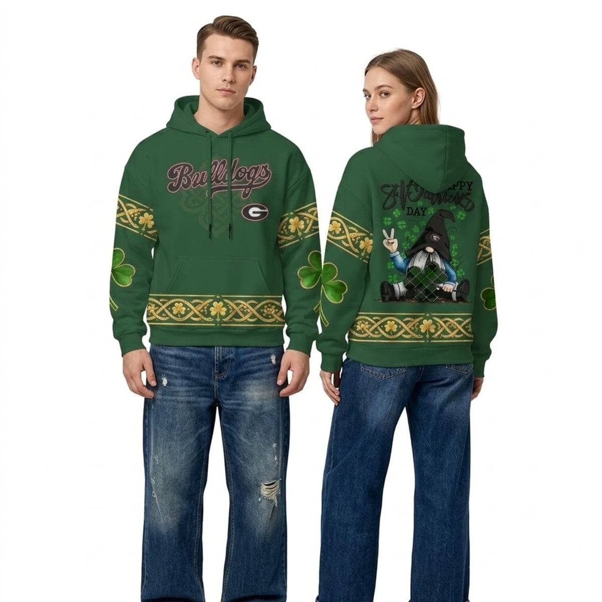 2026 Georgia Bulldogs Happy St Patricks Day Shirt 4 6 1 Georgia Bulldogs Happy St Patricks Day Hoodie