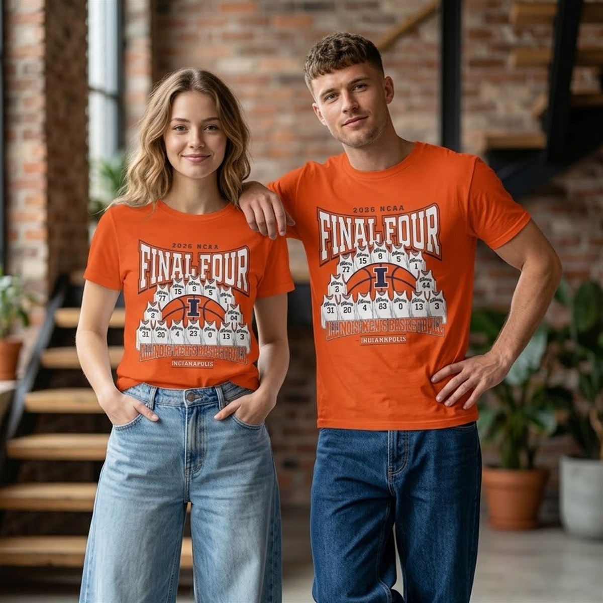 2026 Illinois Fighting Illini Men's Basketball Final Four Shirt 2026 Illinois Fighting Illini Men's Basketball Final Four Shirt