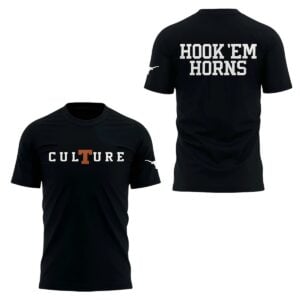 2026 Matthew McConaughey Texas Longhorns Culture Hook Em Horns Shirt 0