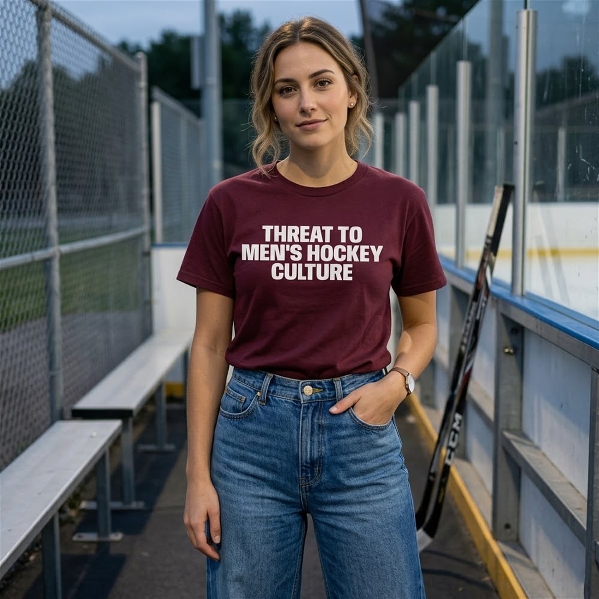 7 Threat to Men’s Hockey Culture Shirt